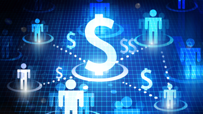 Business valuation and pricing concept illustration showing financial value and market participants